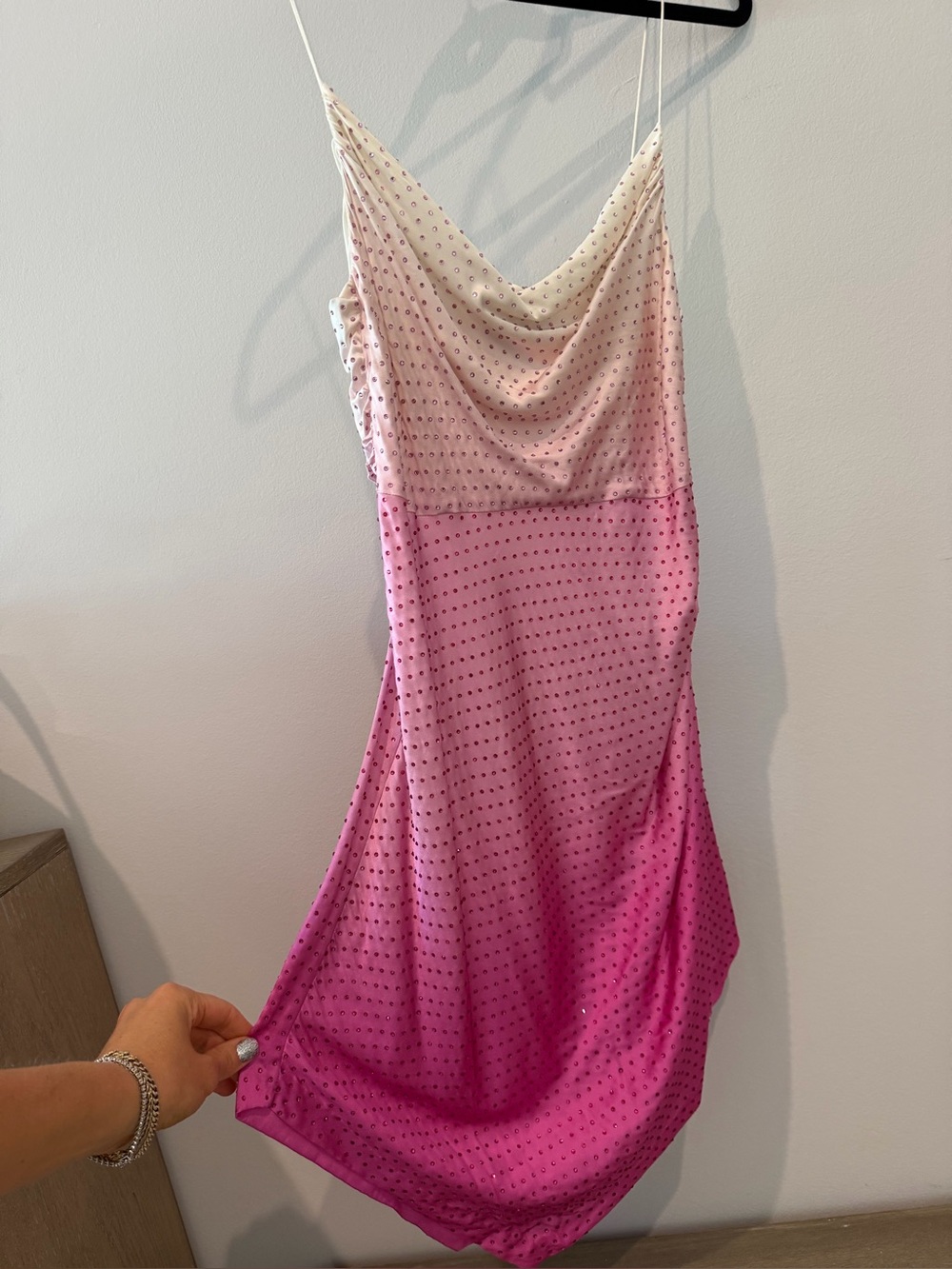 Retrofete Auris Dress in Deep Dye Pink Size Small